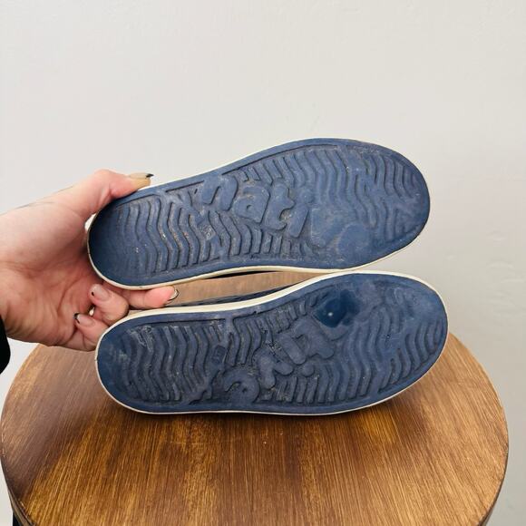 Native Jefferson Navy Blue Slip On Shoes Kids Size 1 - Picture 7 of 9